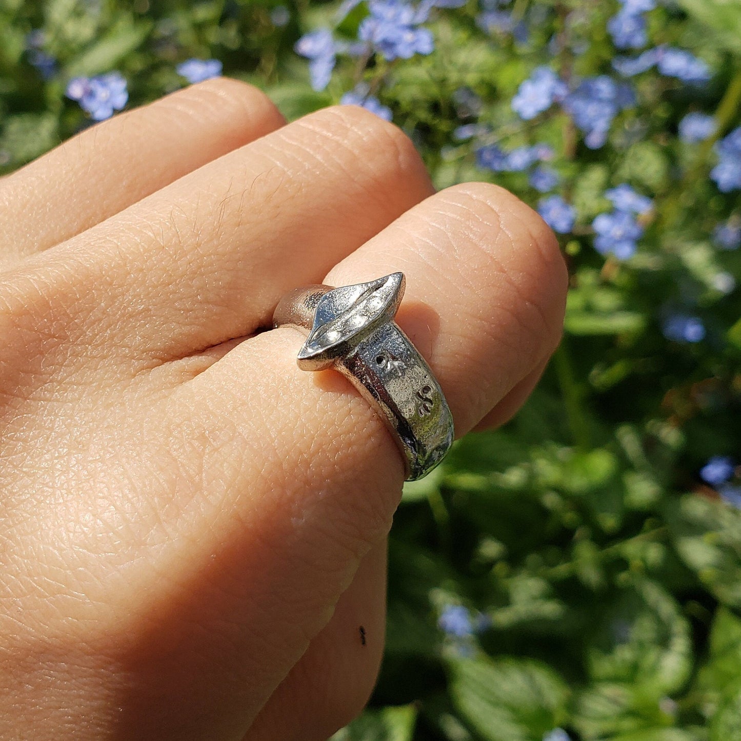 UFO visitors wax seal signet ring