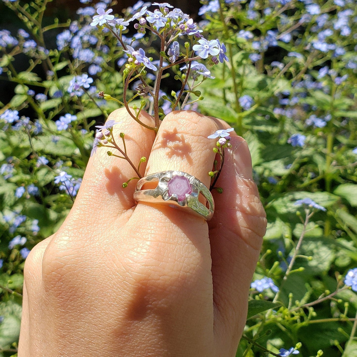 Raw Ruby Crystal Ring