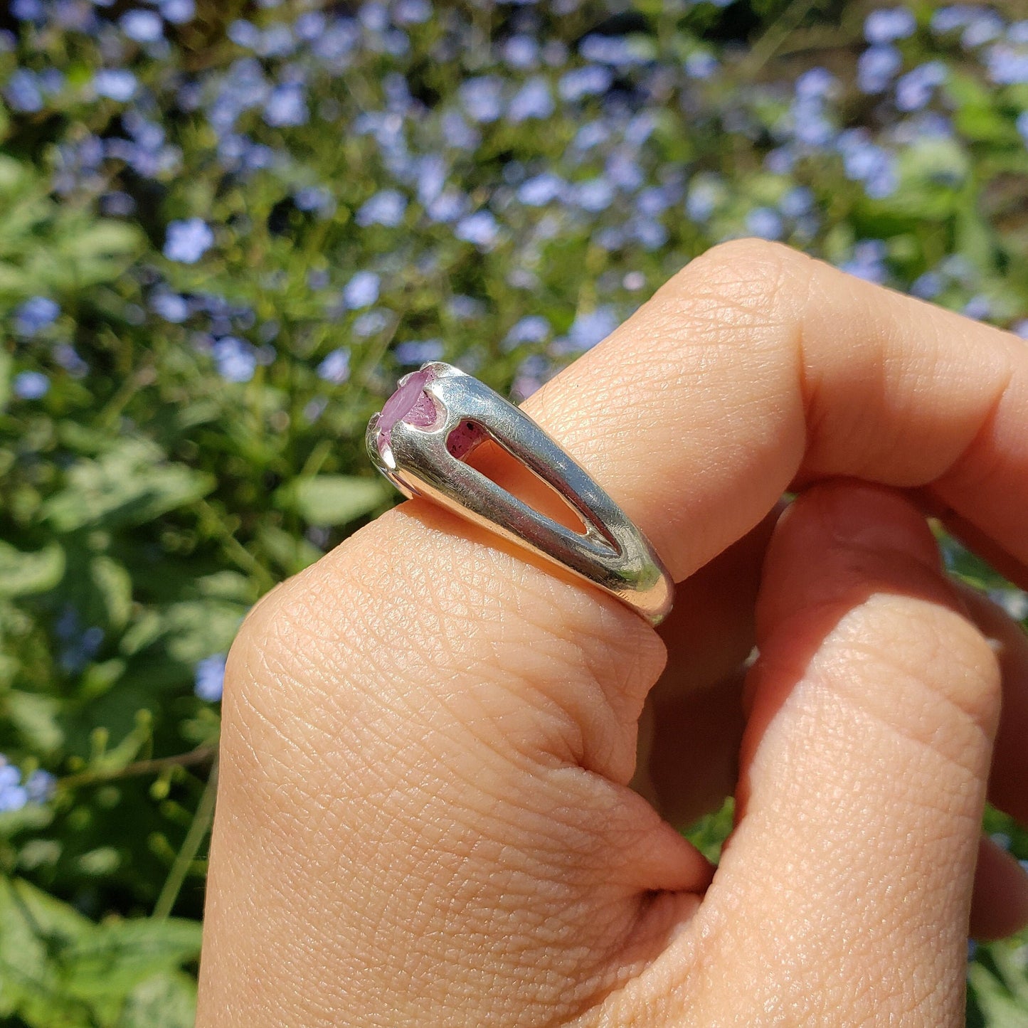 Raw Ruby Crystal Ring