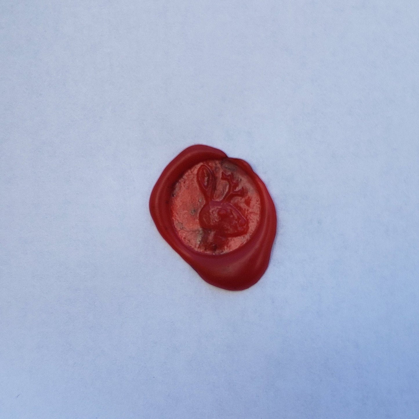 Jackalope wax seal signet ring