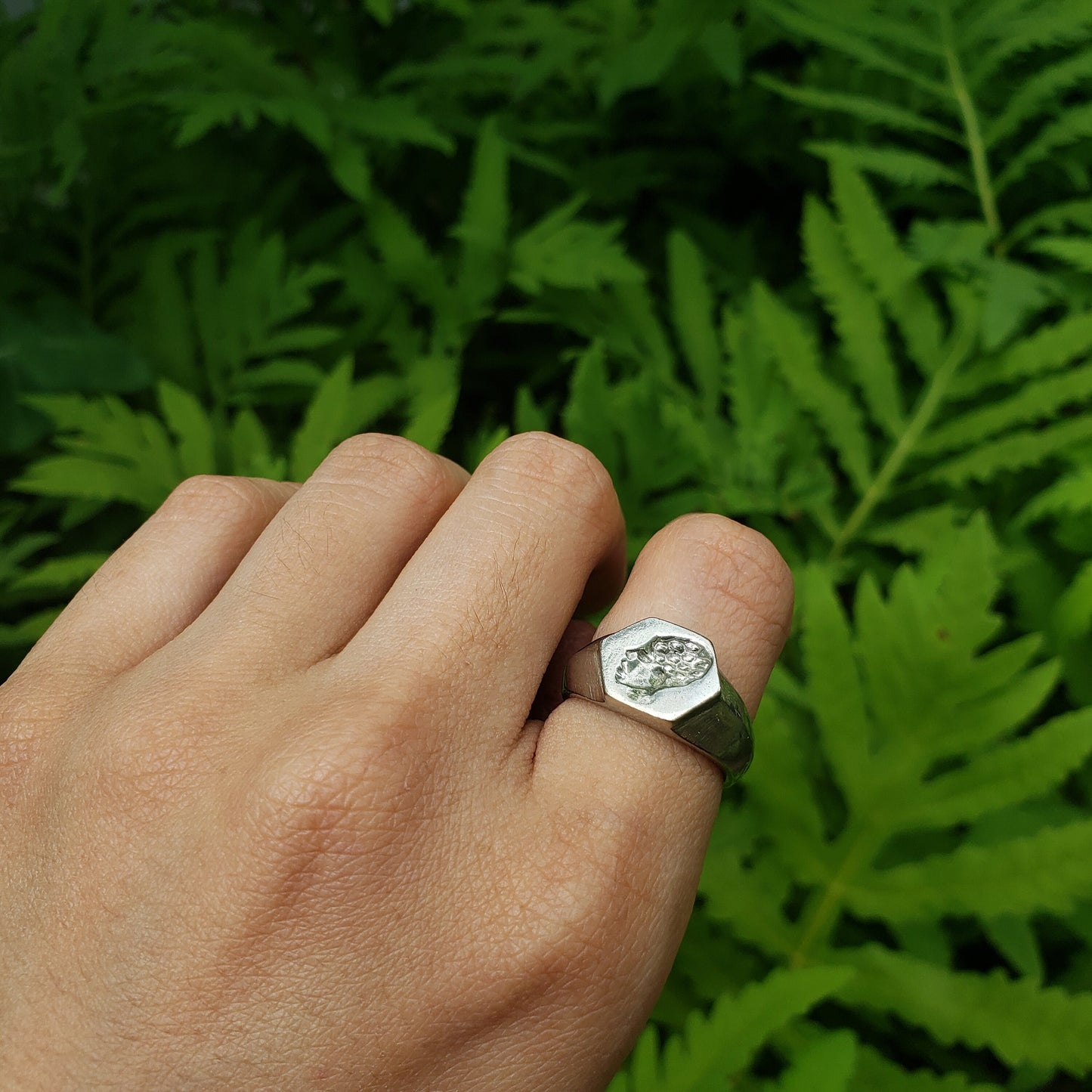 Hive mind wax seal signet ring