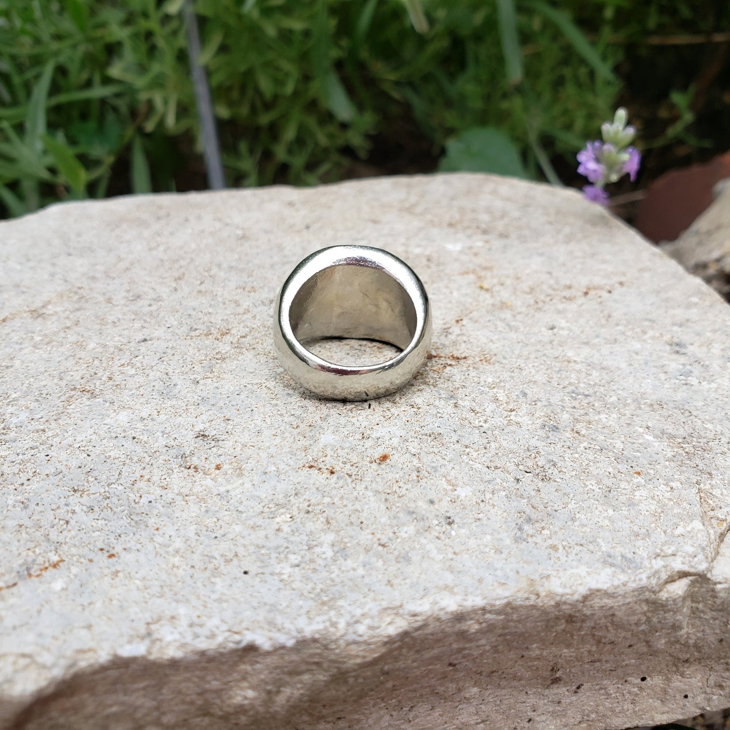 green man wax seal signet ring