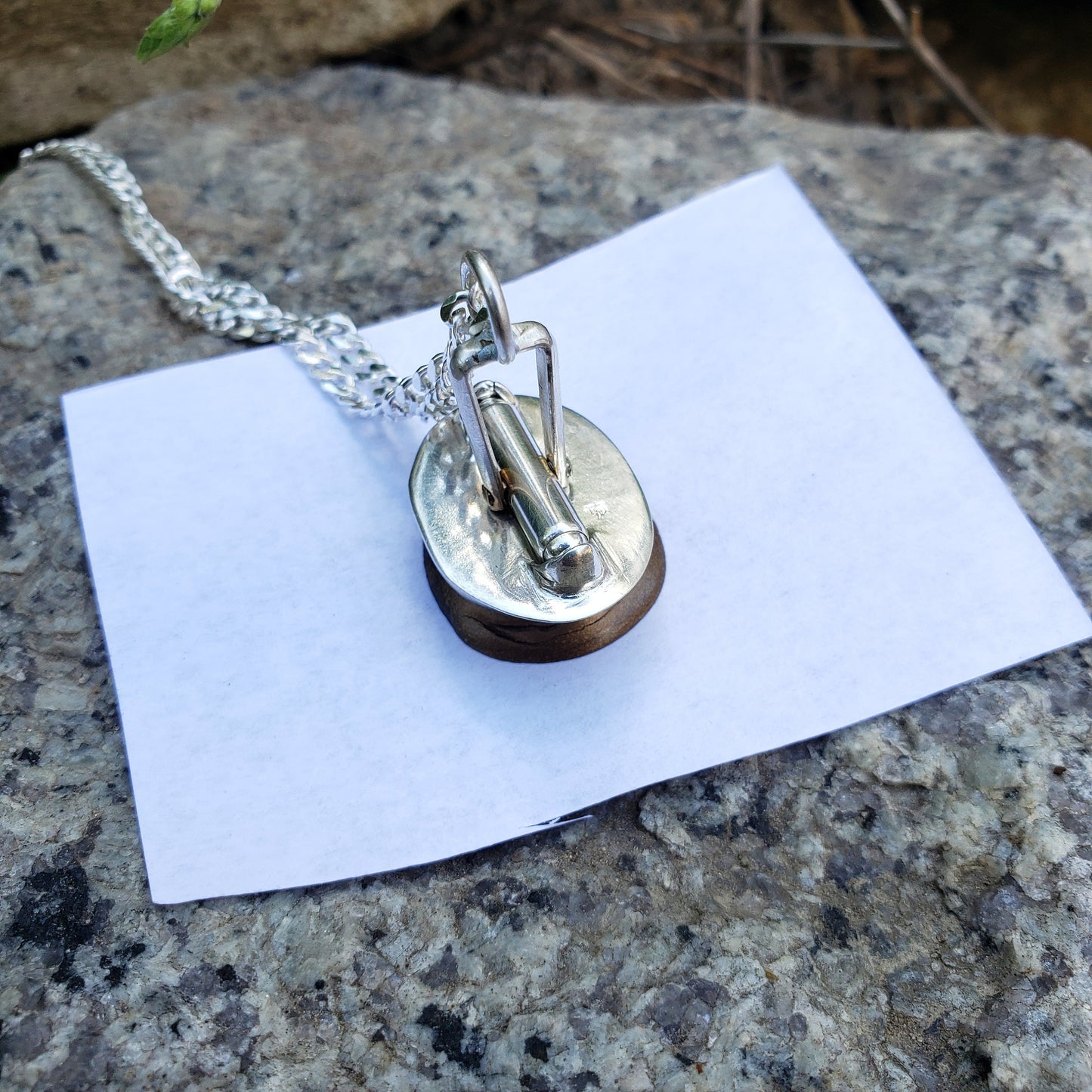 Carnelian rose hinged wax seal pendant