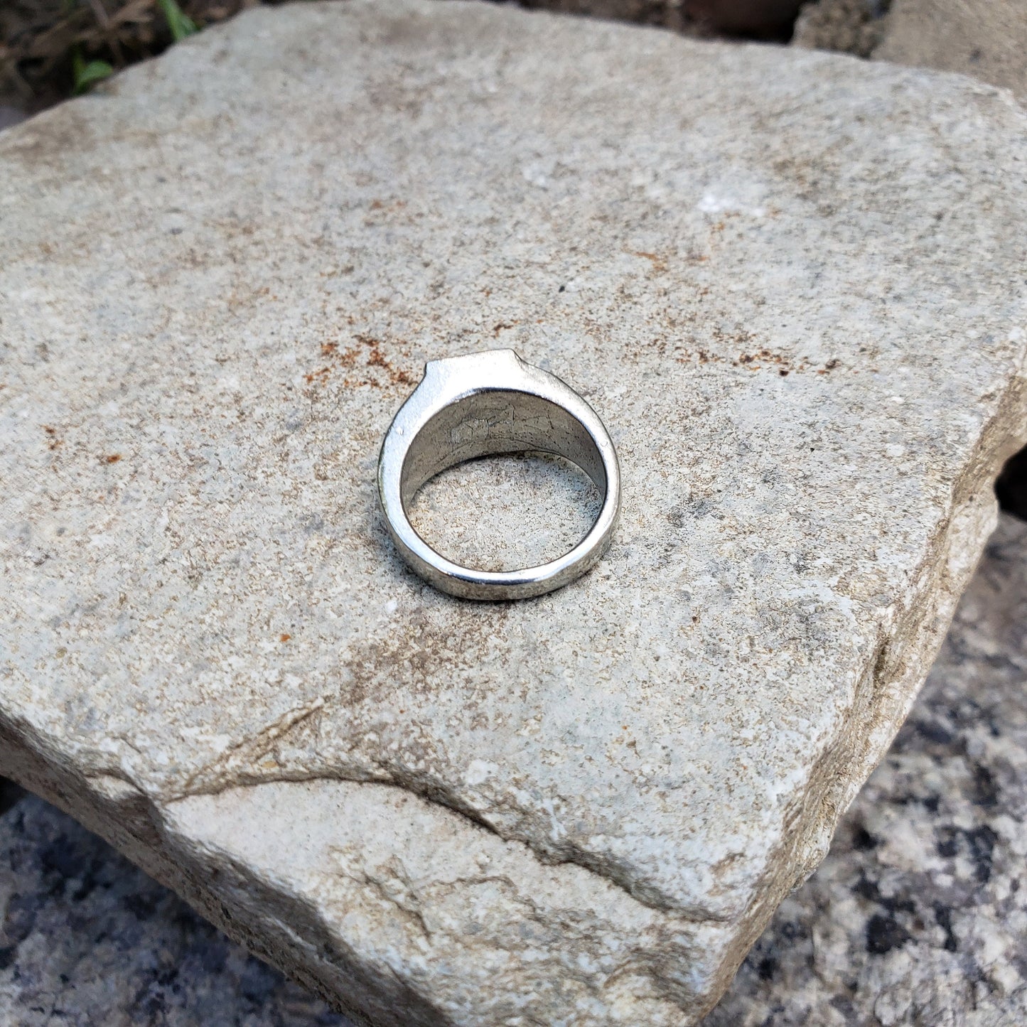 Sword in the stone wax seal signet ring