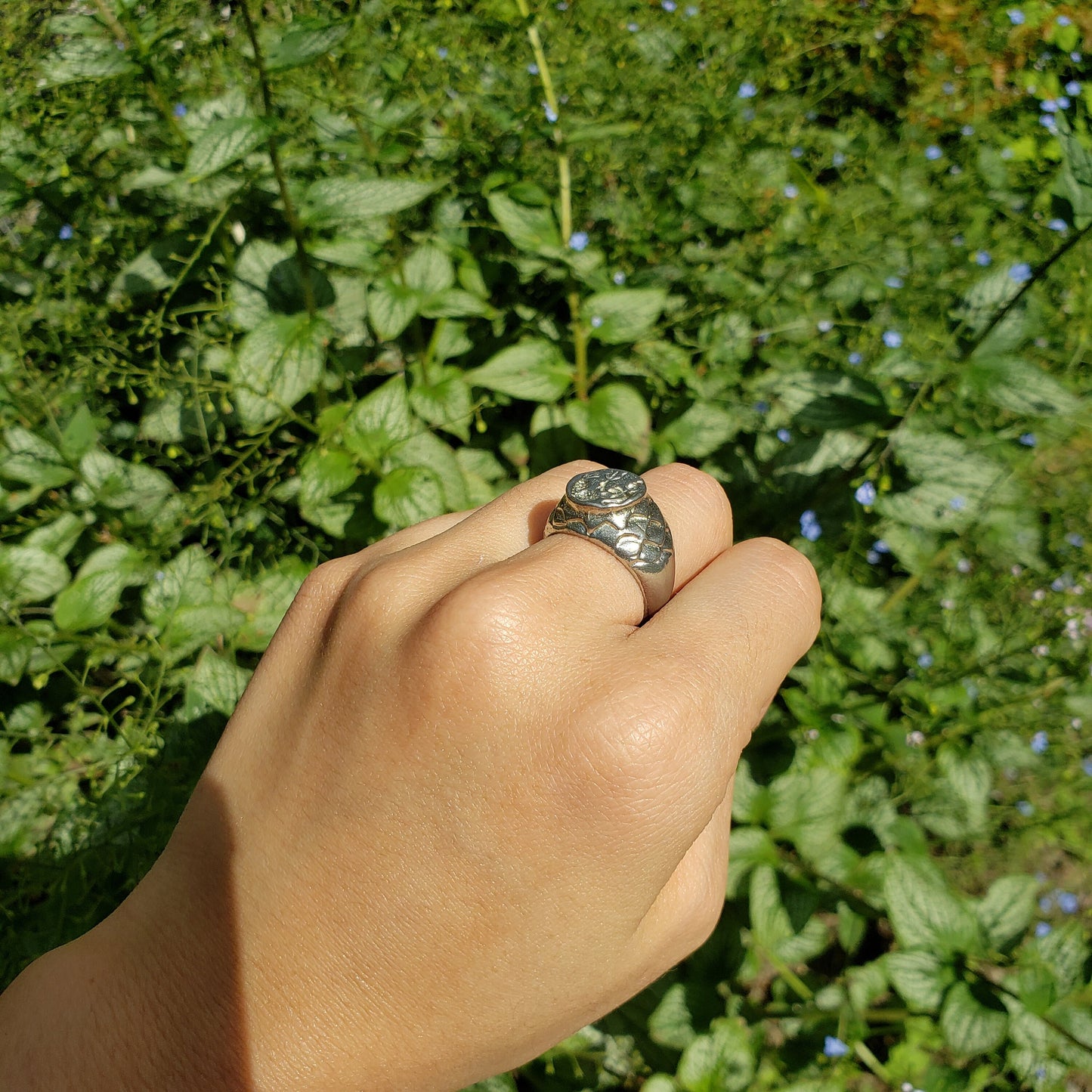 Mermaid wax seal signet ring