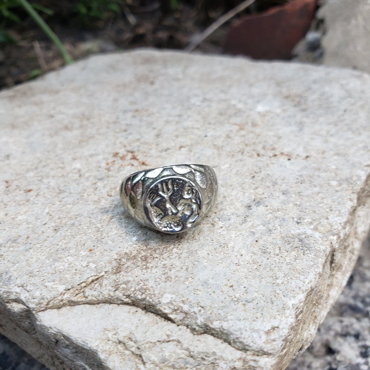 Mermaid wax seal signet ring