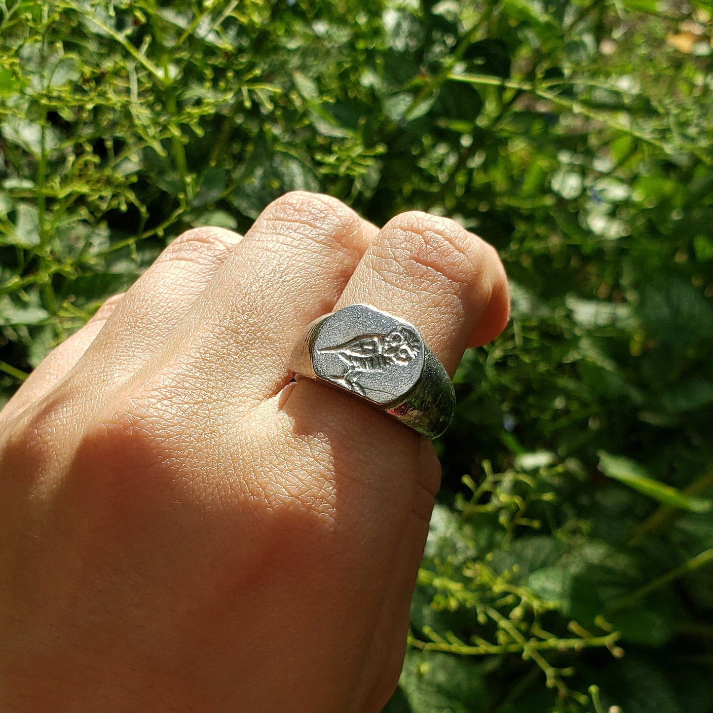 Athena Owl signet ring