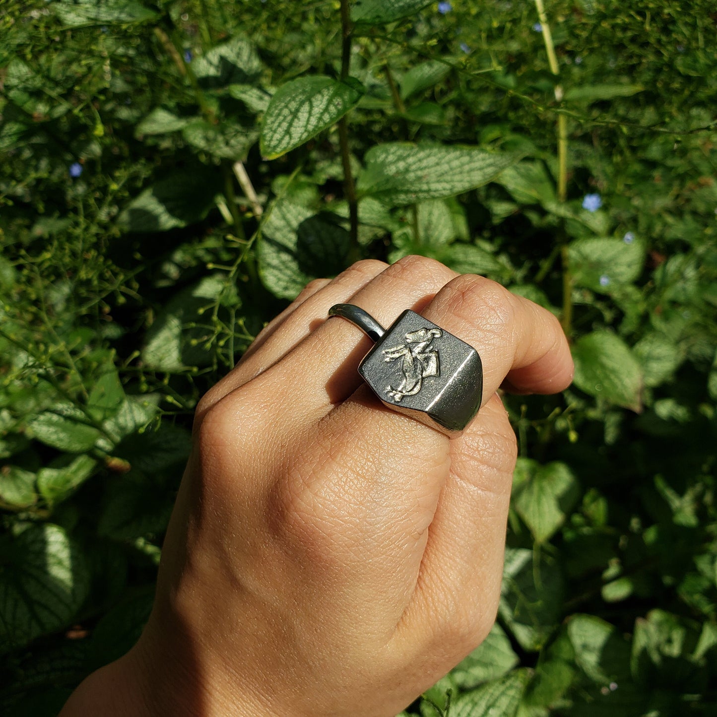 Jersey devil wax seal signet ring