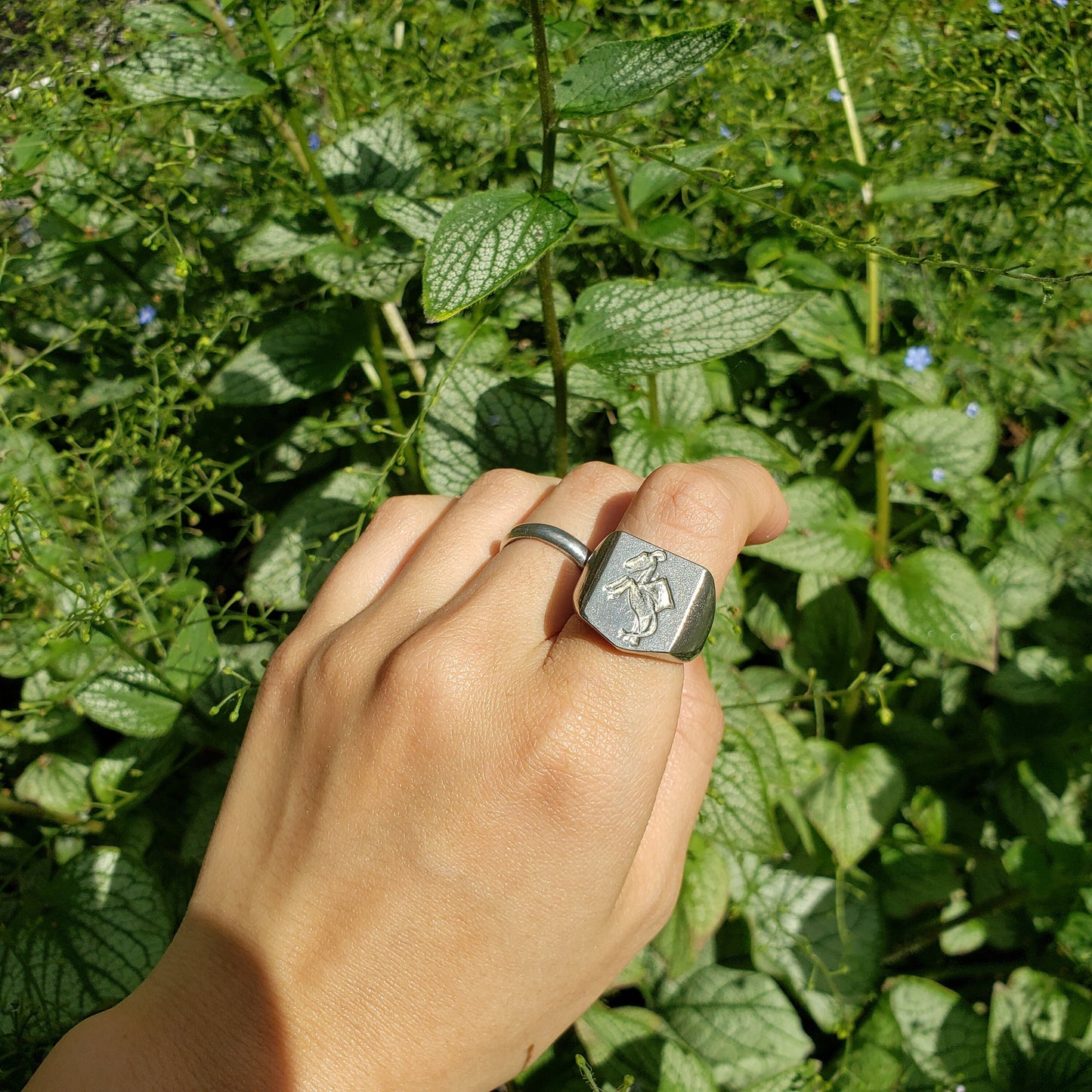 Jersey devil wax seal signet ring