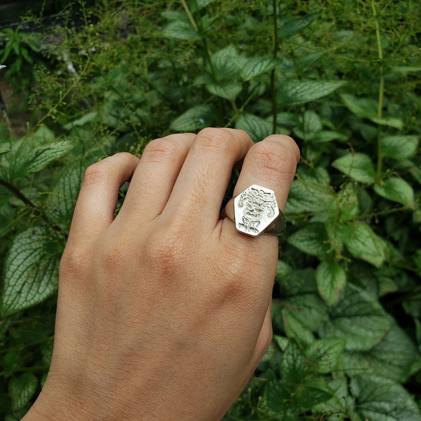 Dokkaebi wax seal signet ring