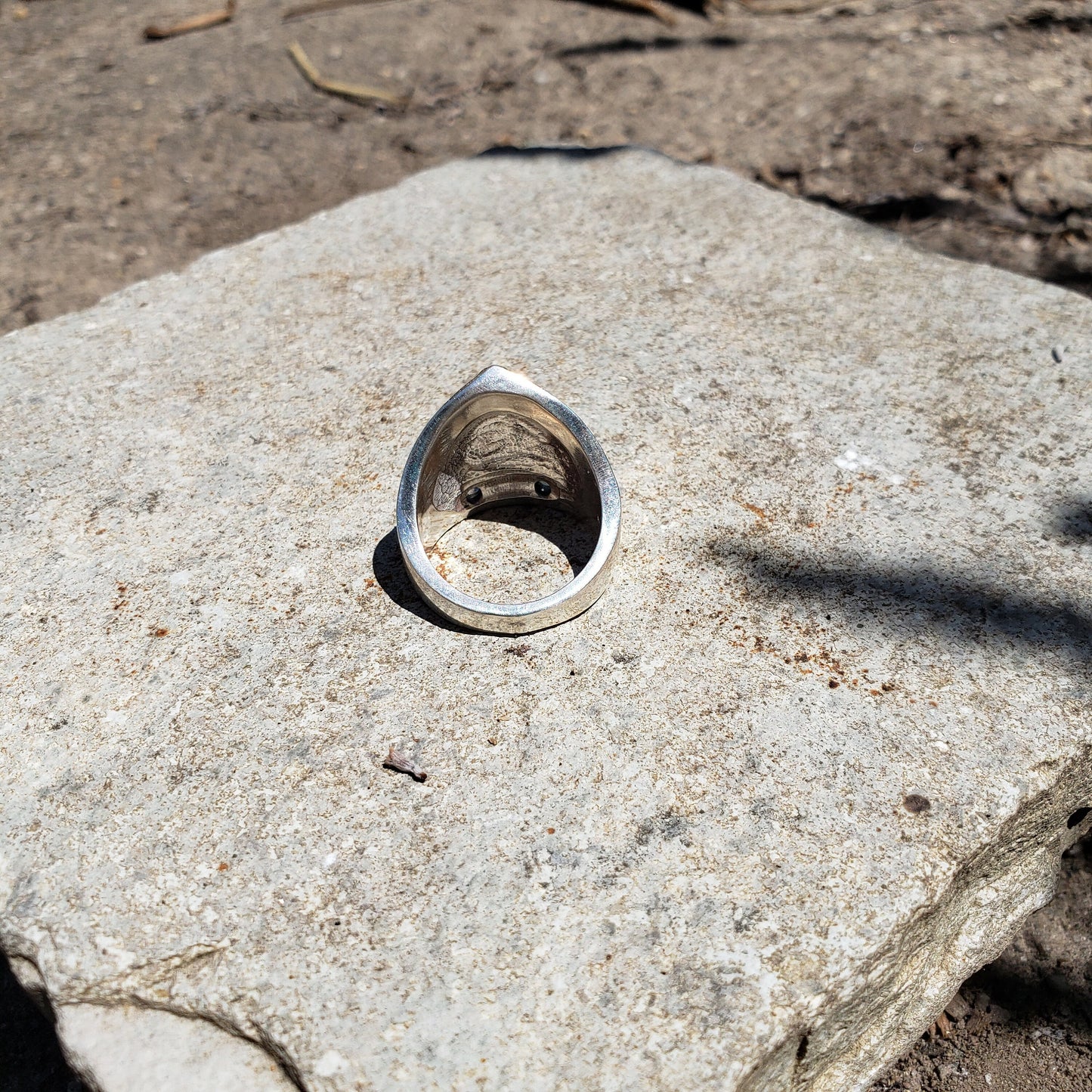 Sapphire eyed cuttlefish head ring