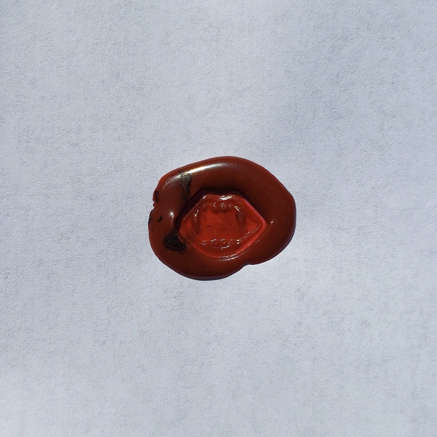 Vampire bite wax seal signet ring