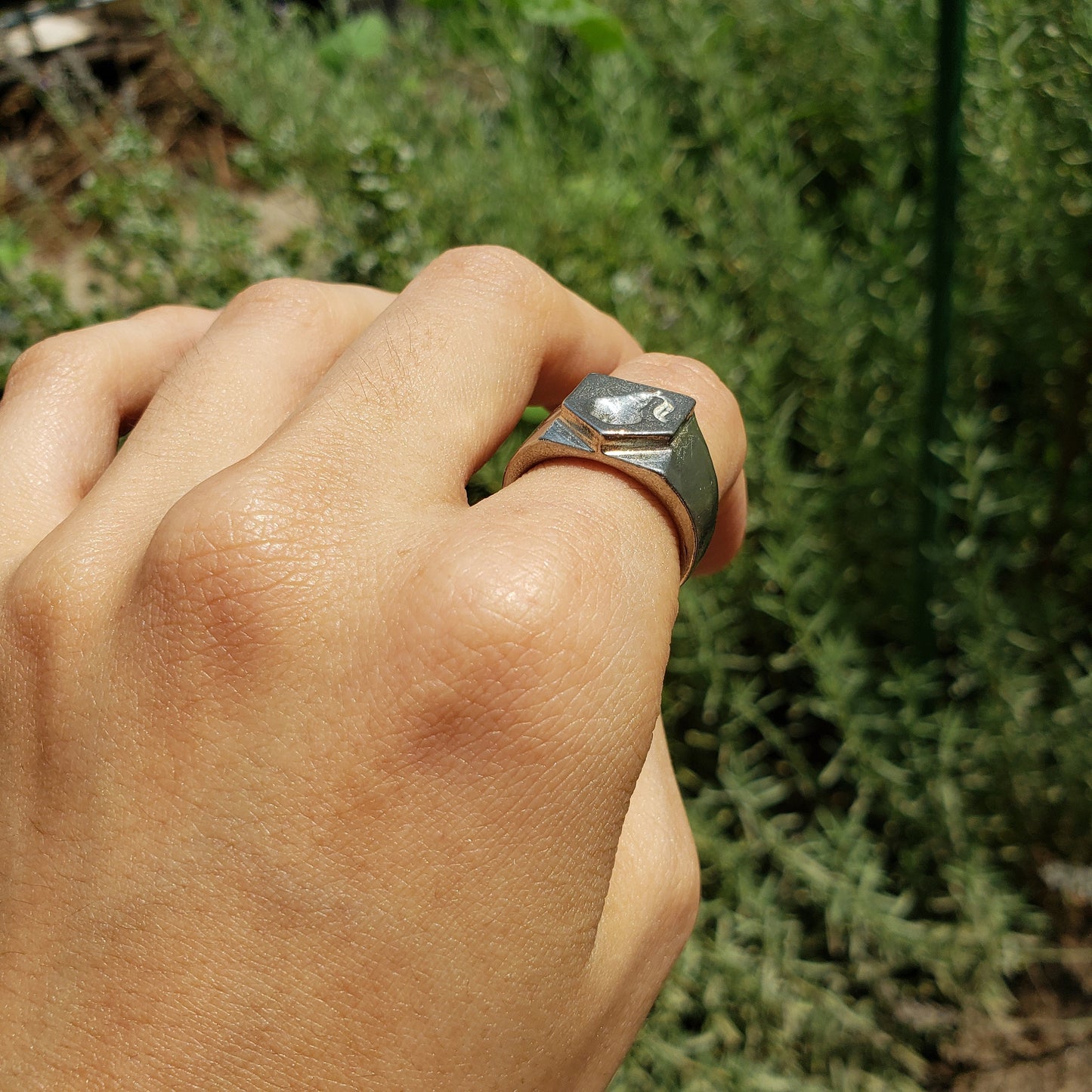 Nice pear wax seal signet ring