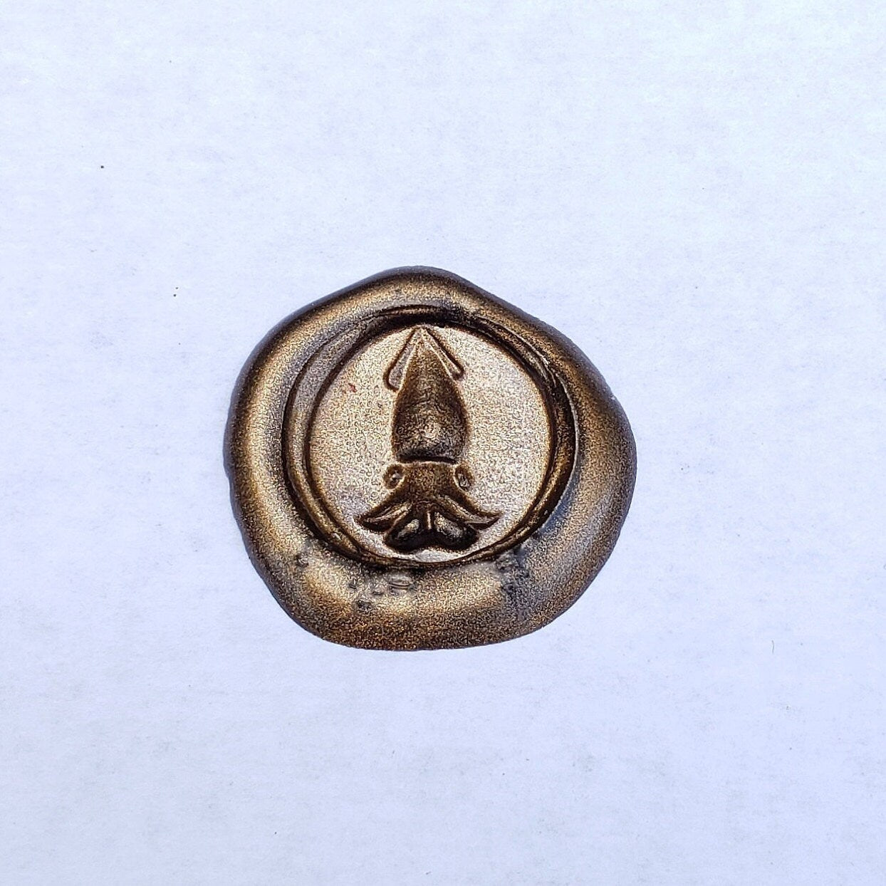 cuttlefish wax seal signet ring