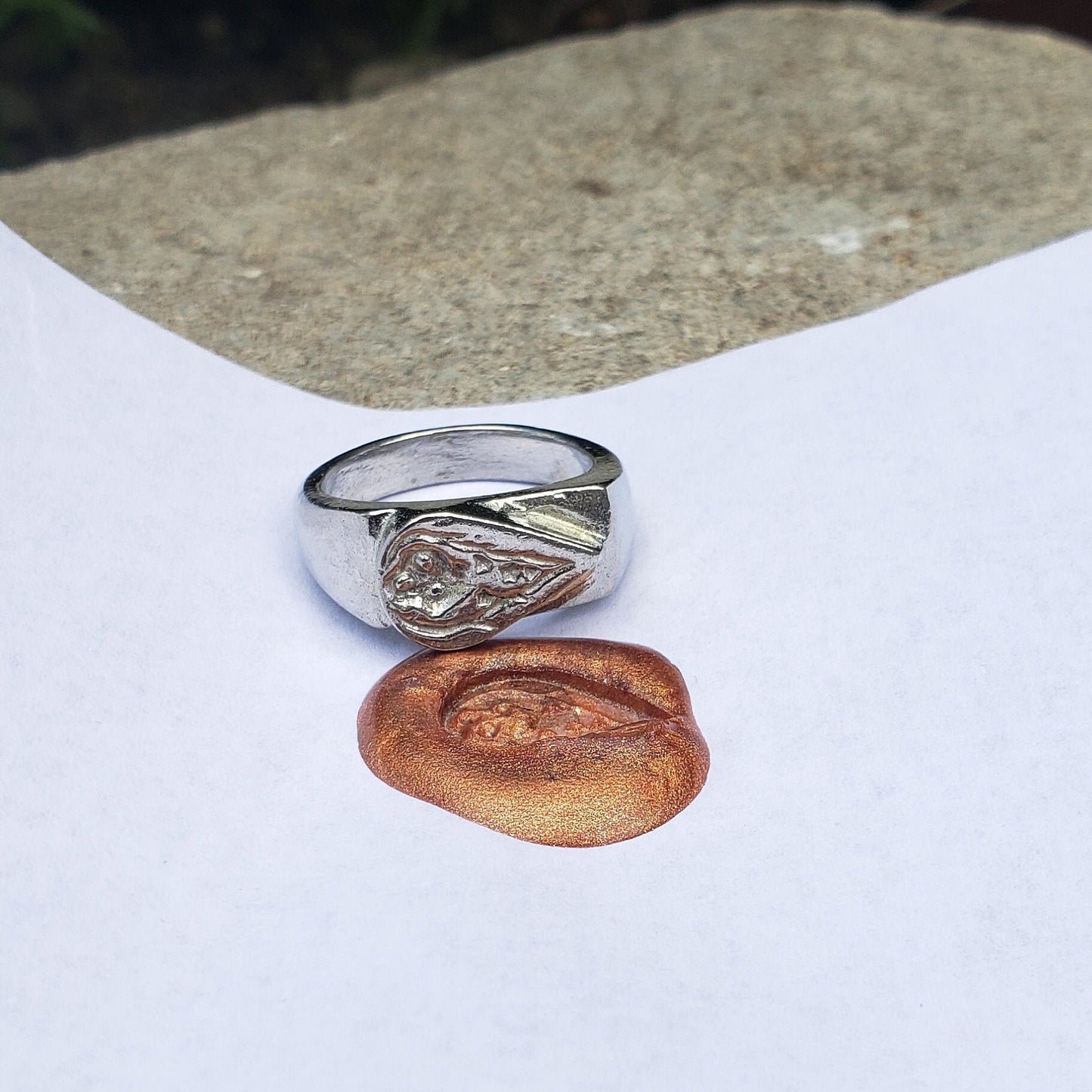 comet wax seal signet ring