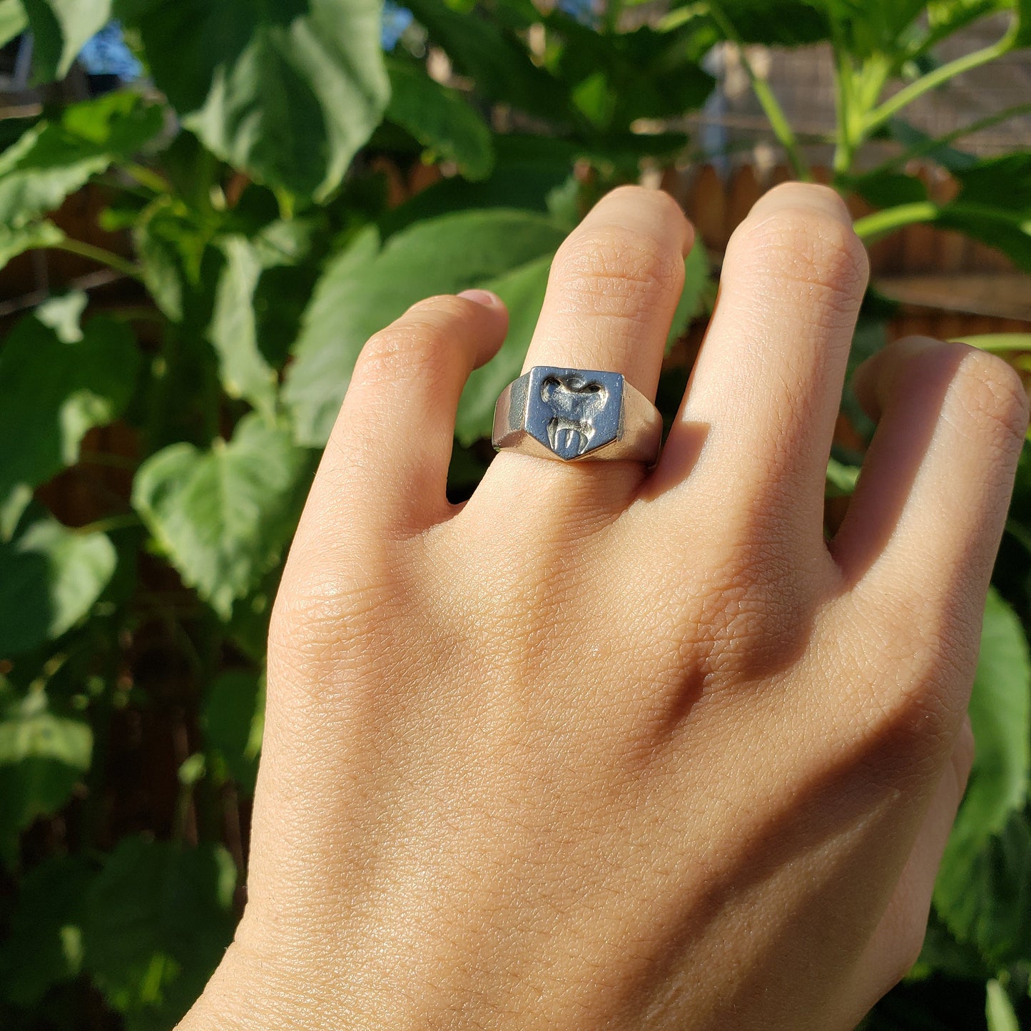 You can't handle the tooth wax seal signet ring