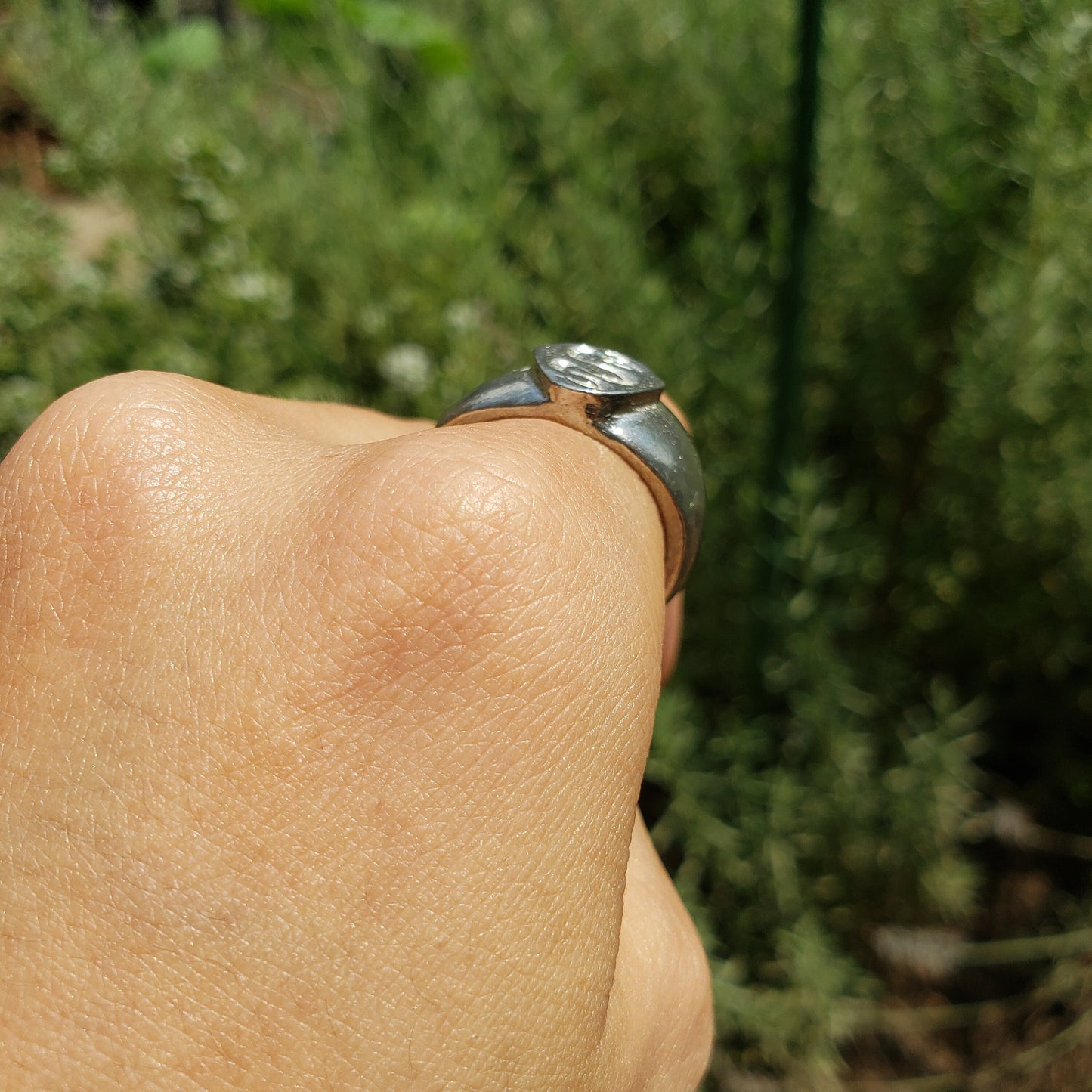 Snake wax seal signet ring