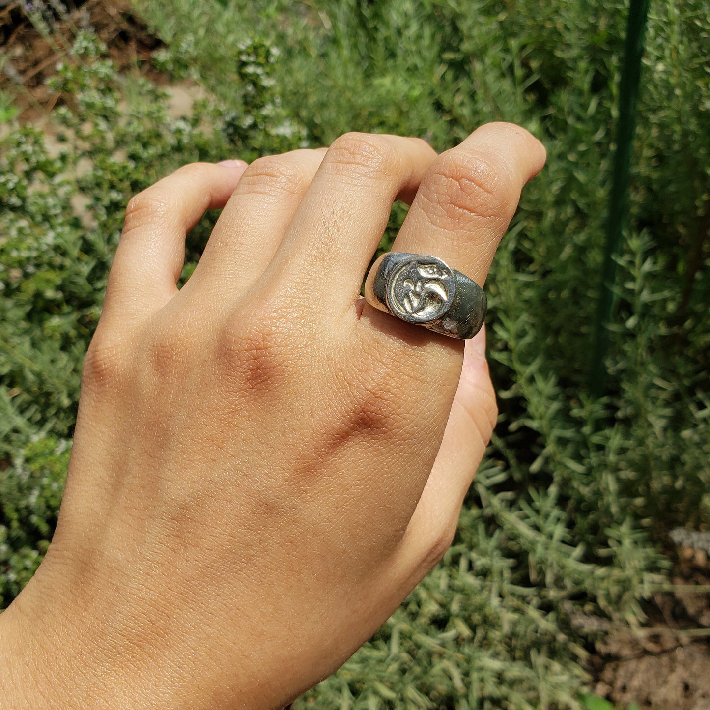 Rat wax seal signet ring