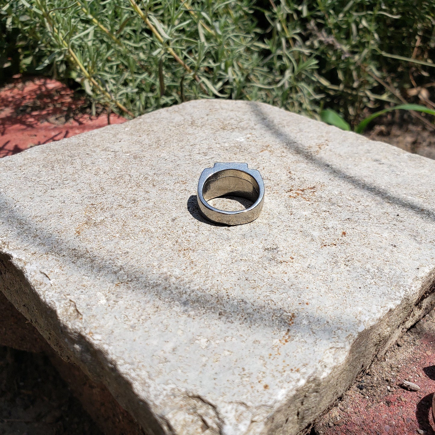 Sycamore leaf wax seal signet ring