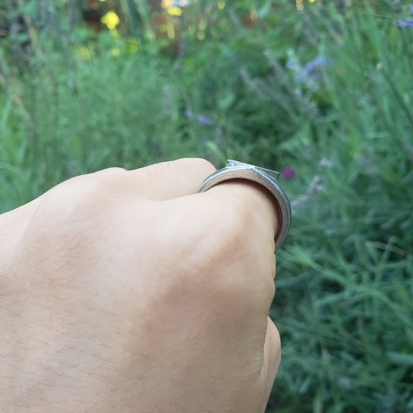 Humpback whale wax seal signet ring