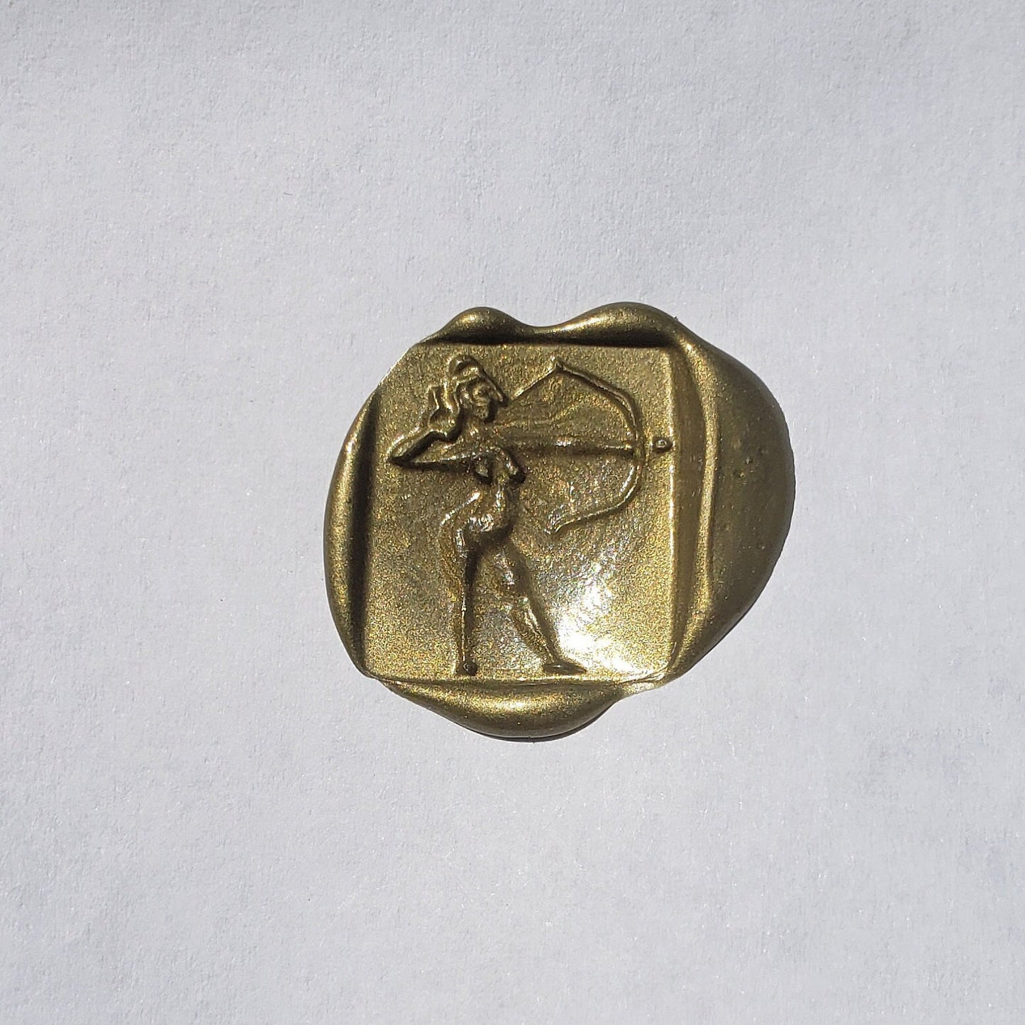 Sagittarius archer wax seal signet ring