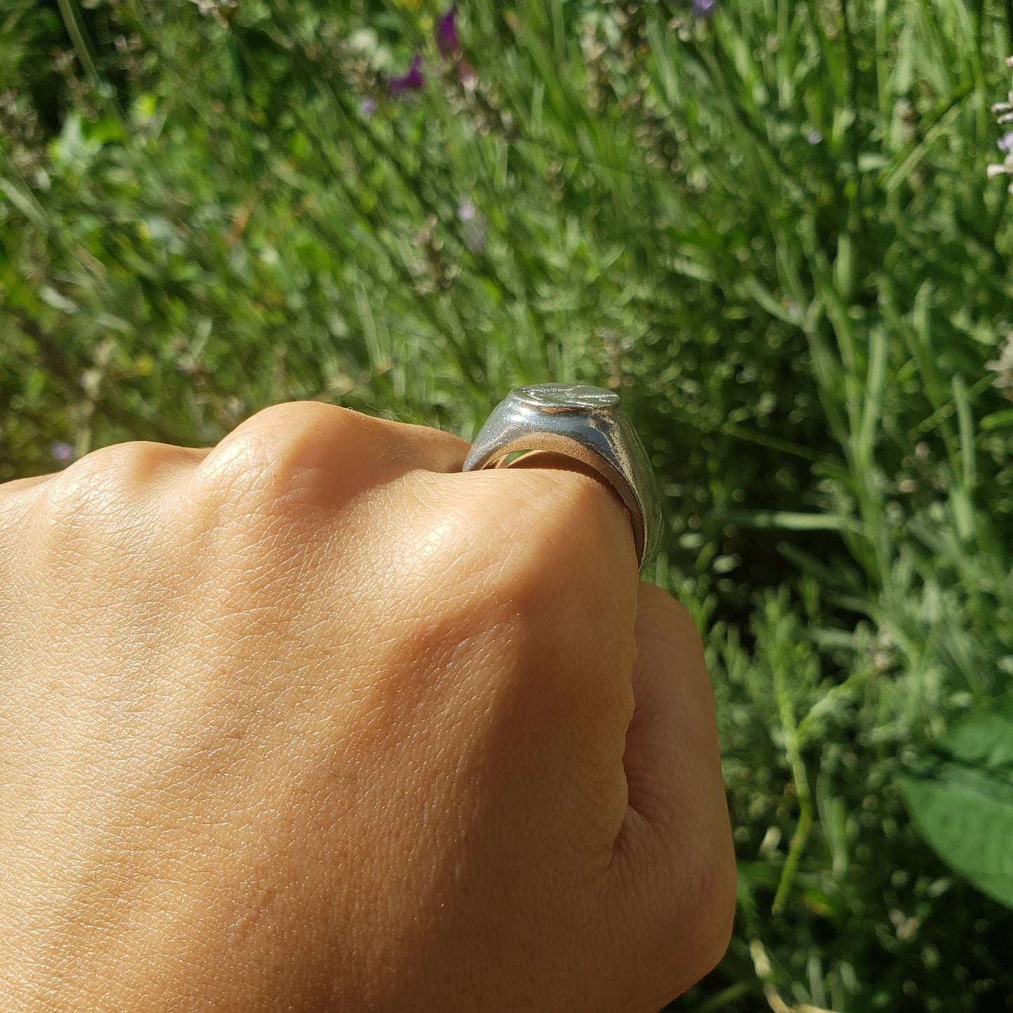 Angelfish wax seal signet ring