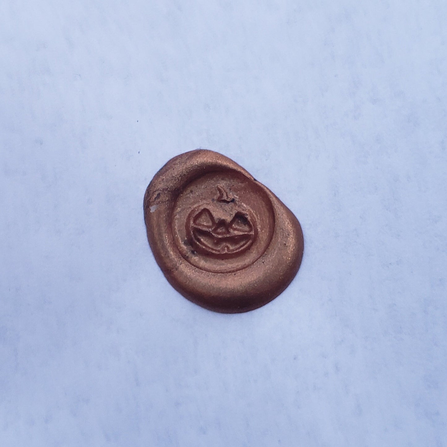 Jack O' Lantern wax seal signet ring