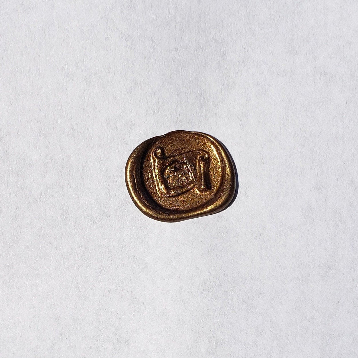 Treasure map wax seal signet ring