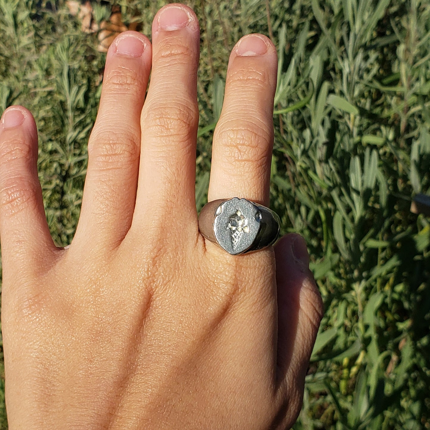 Ice cream cone wax seal signet ring