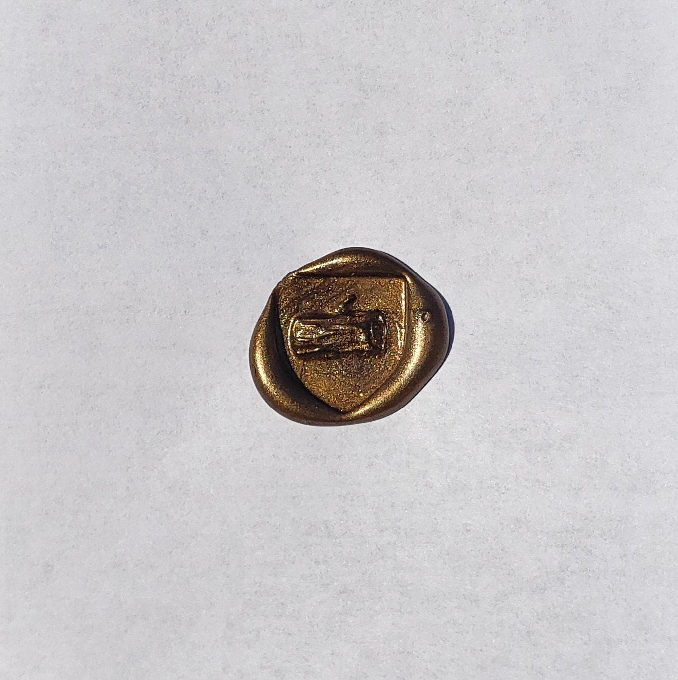 Log wax seal signet ring