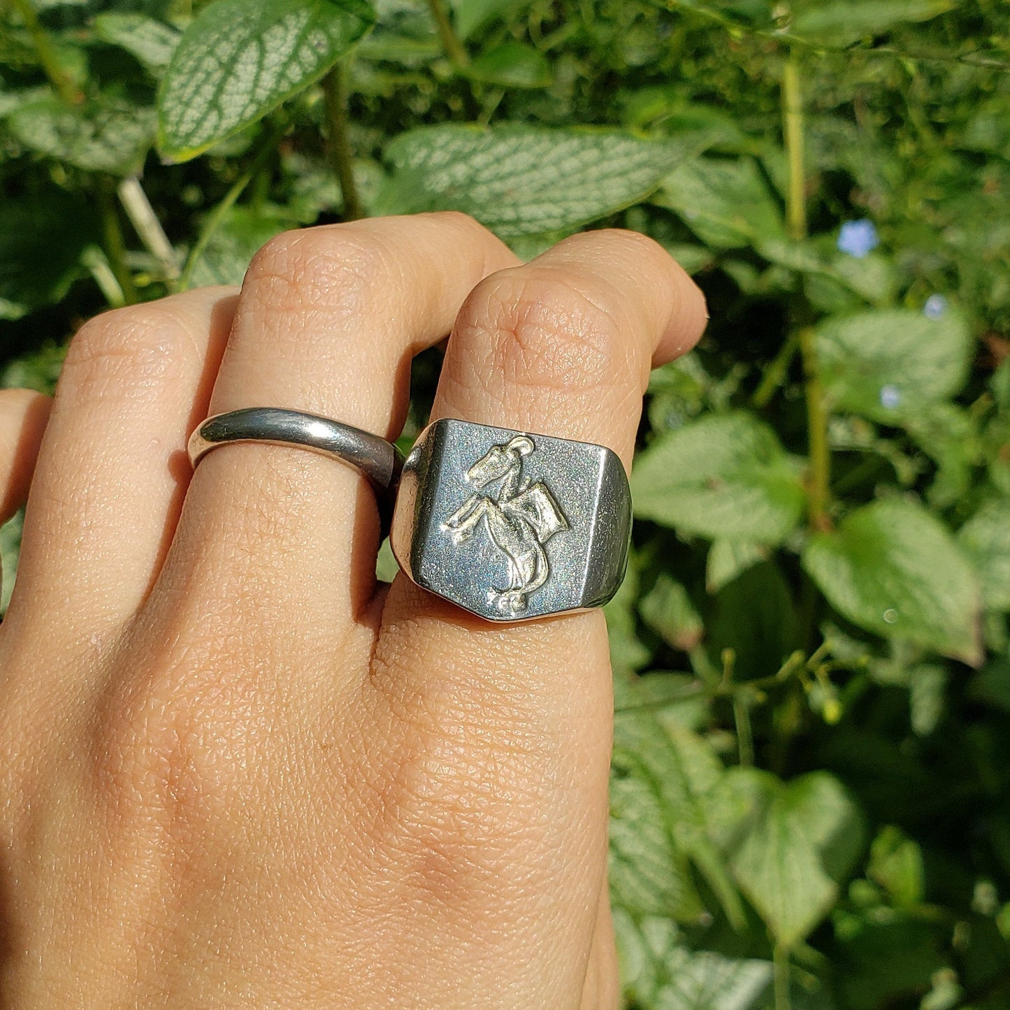 Jersey devil wax seal signet ring