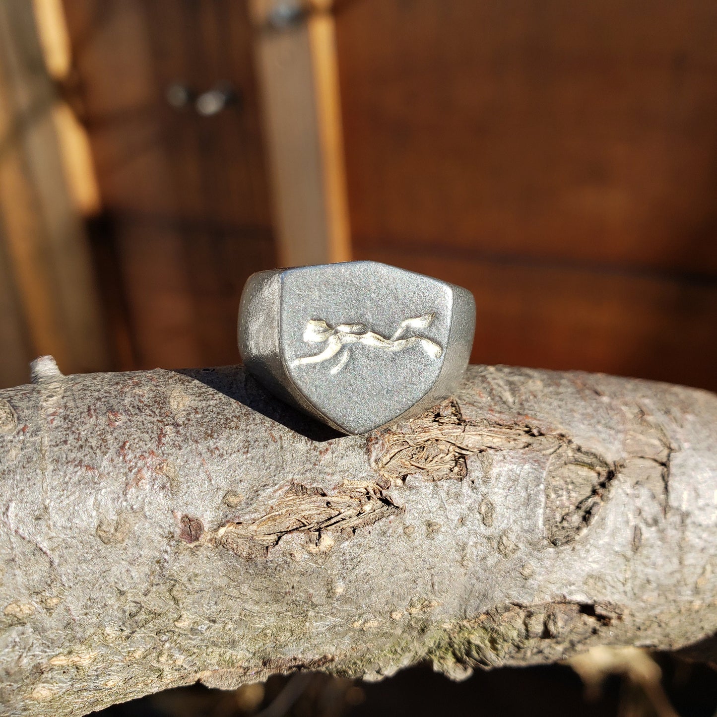 Scuba diver wax seal signet ring