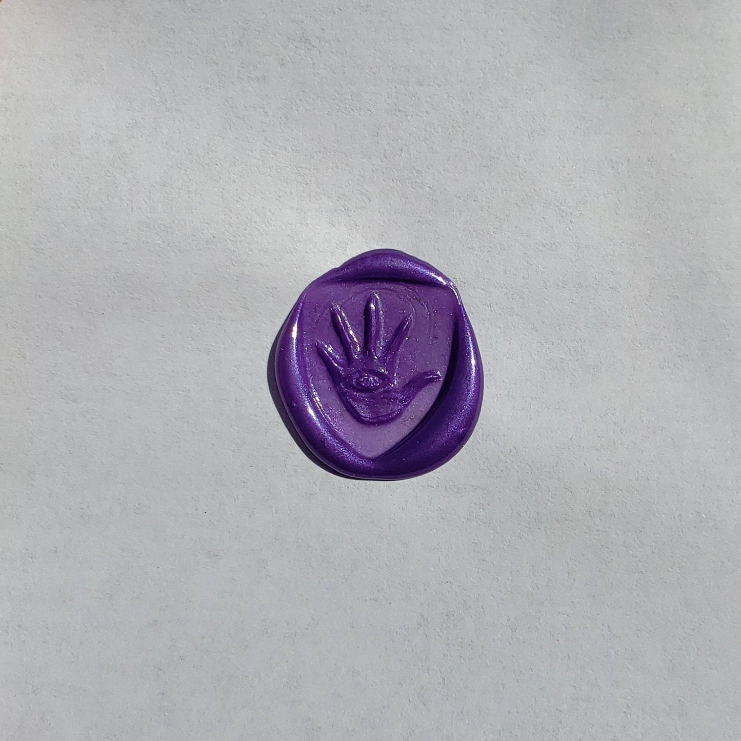 hand eye wax seal signet ring