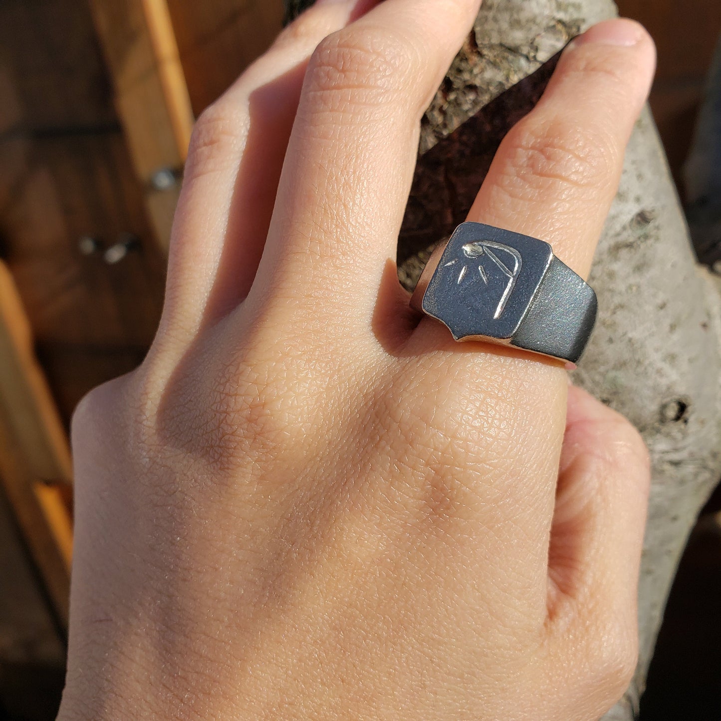 Street light wax seal signet ring