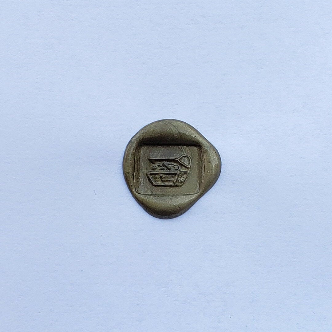 treasure chest wax seal signet ring