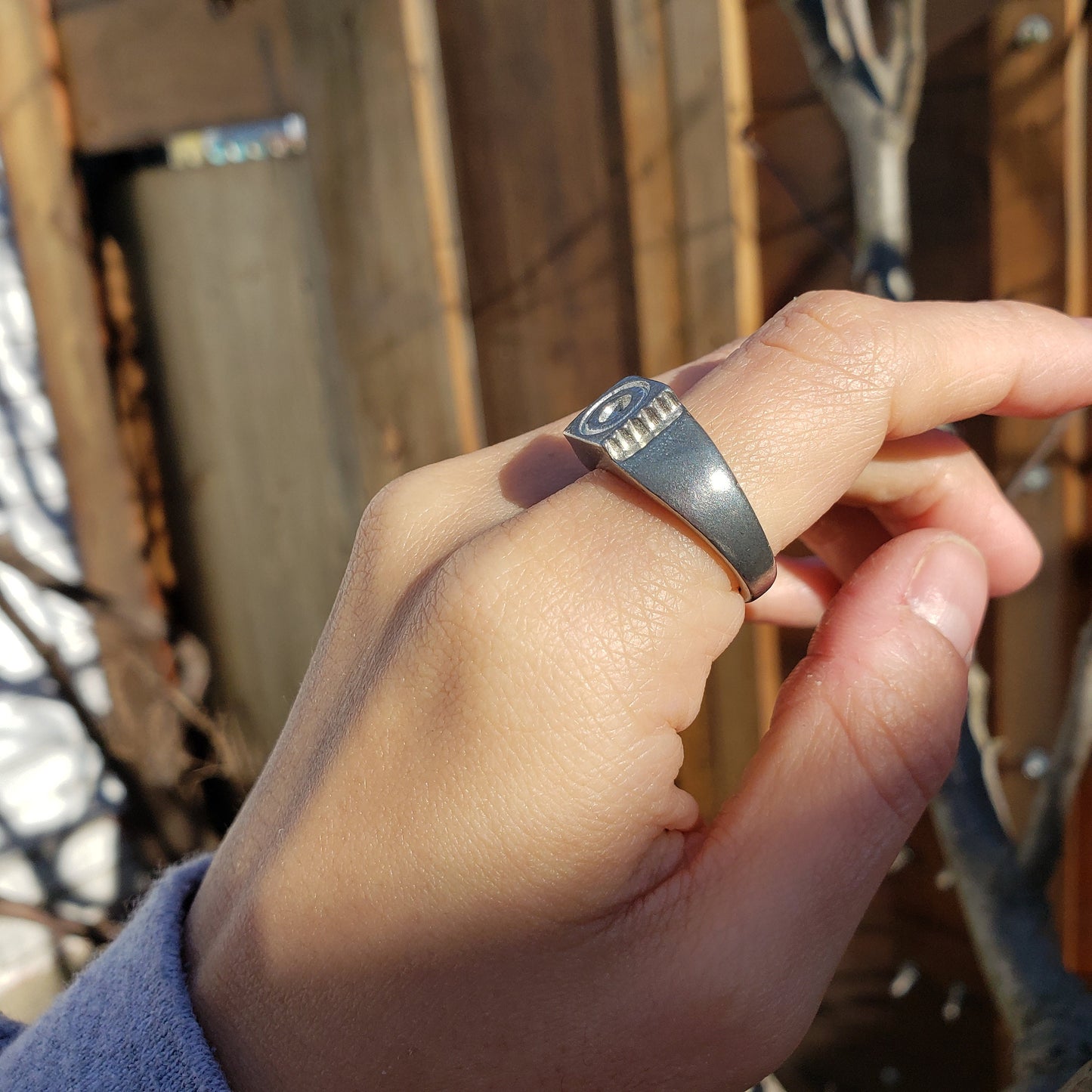 Condom wax seal signet ring