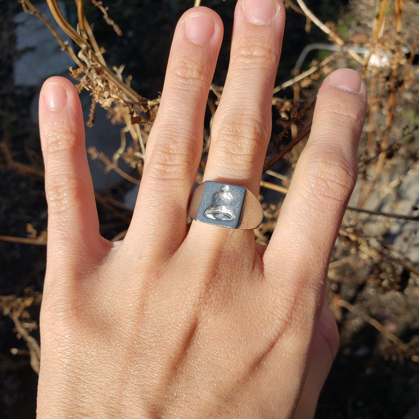 Bell wax seal signet ring