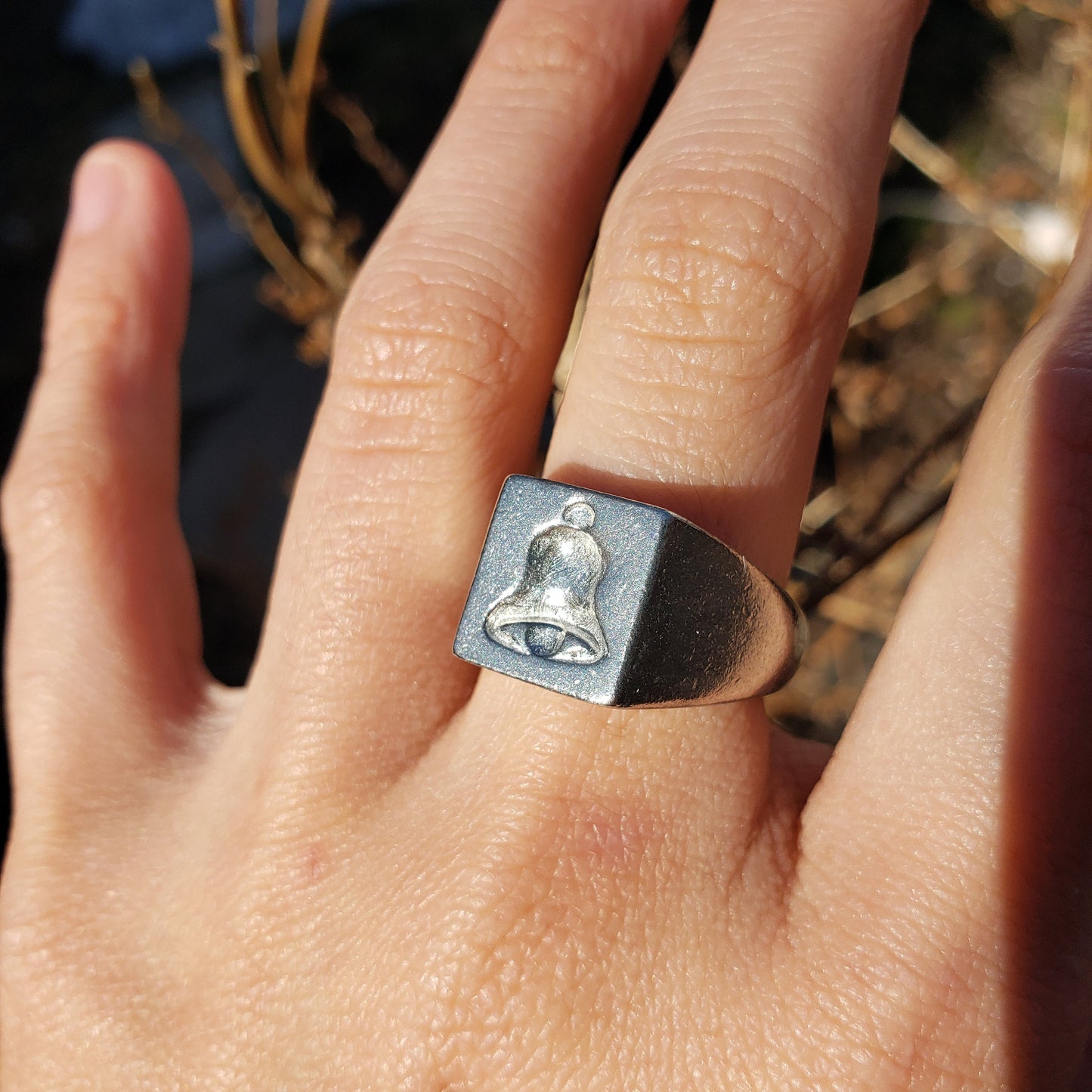 Bell wax seal signet ring