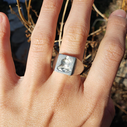 Bell wax seal signet ring