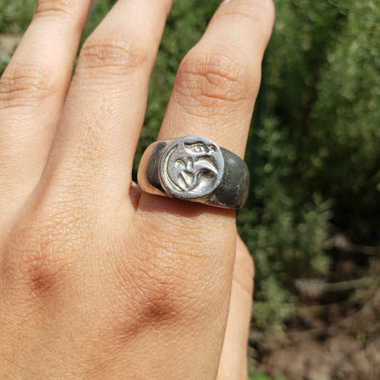 Rat wax seal signet ring