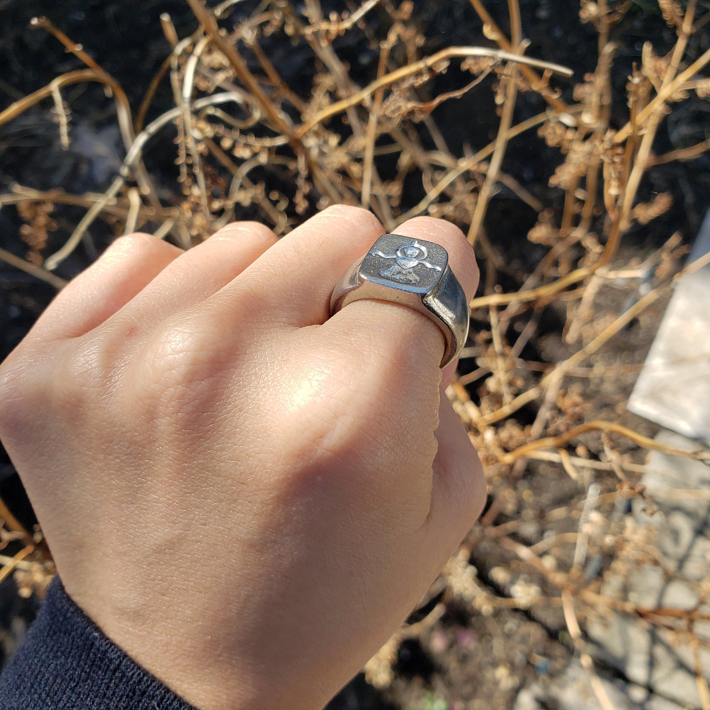 Flatwoods monster wax seal signet ring