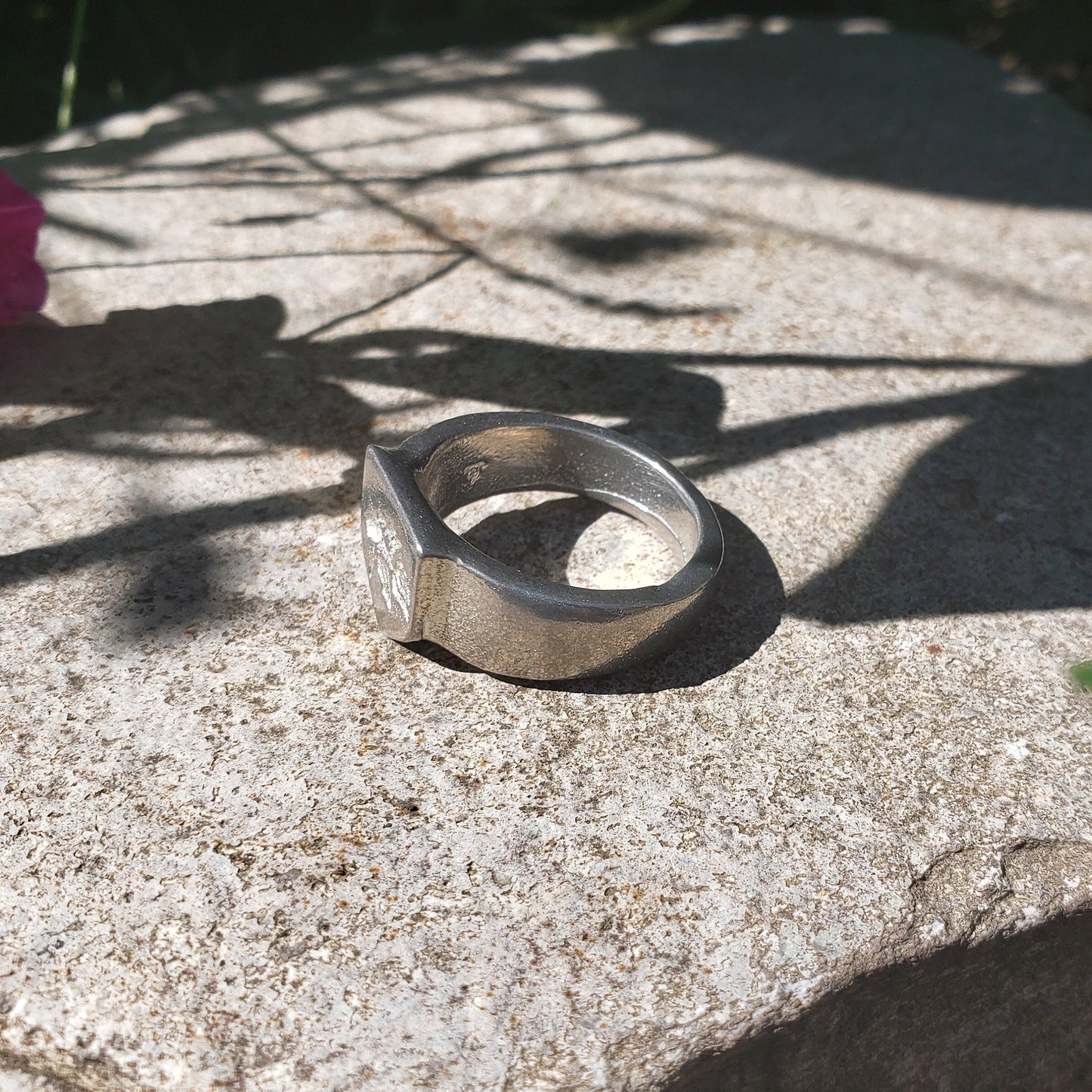 Beta fish wax seal signet ring