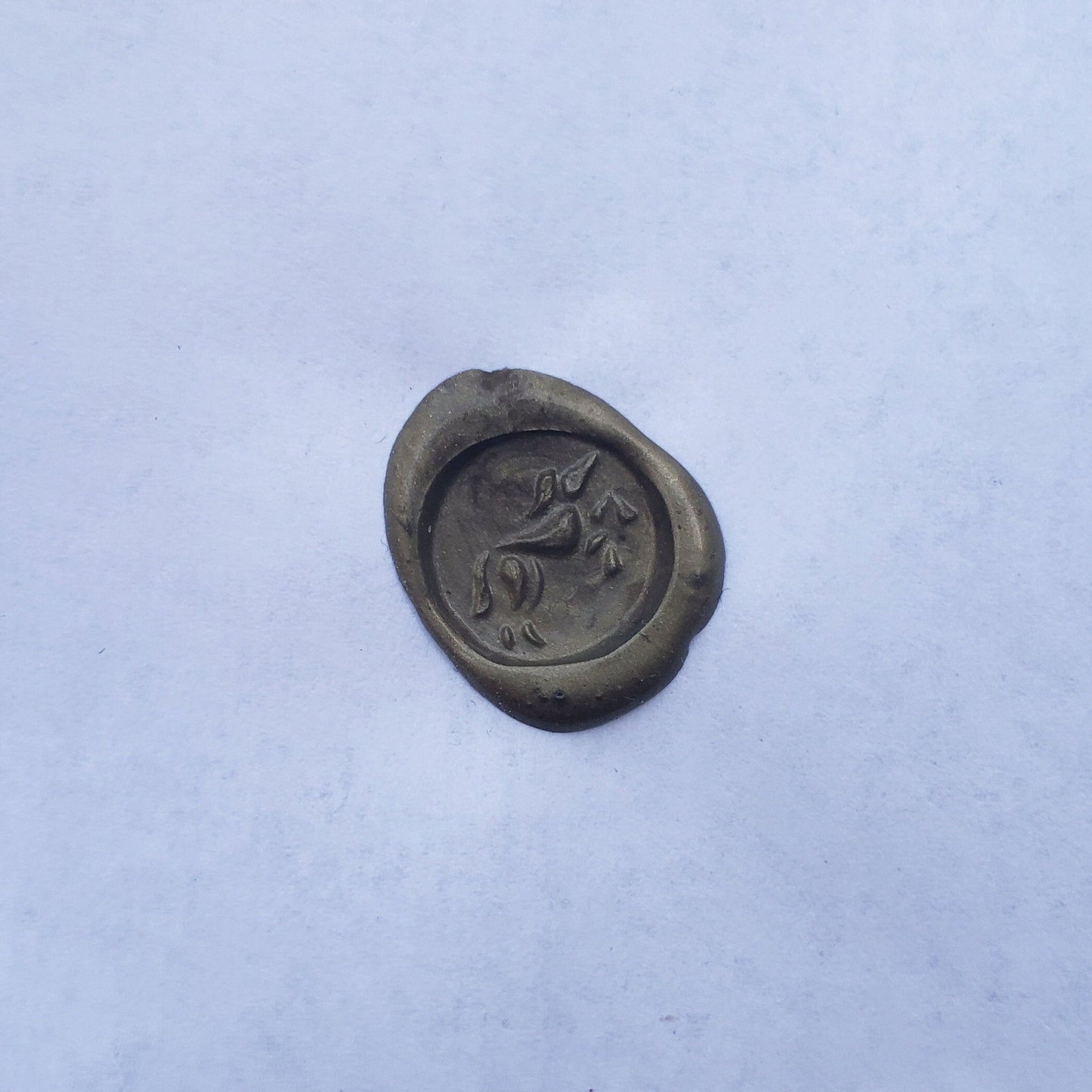 Horse wax seal signet ring