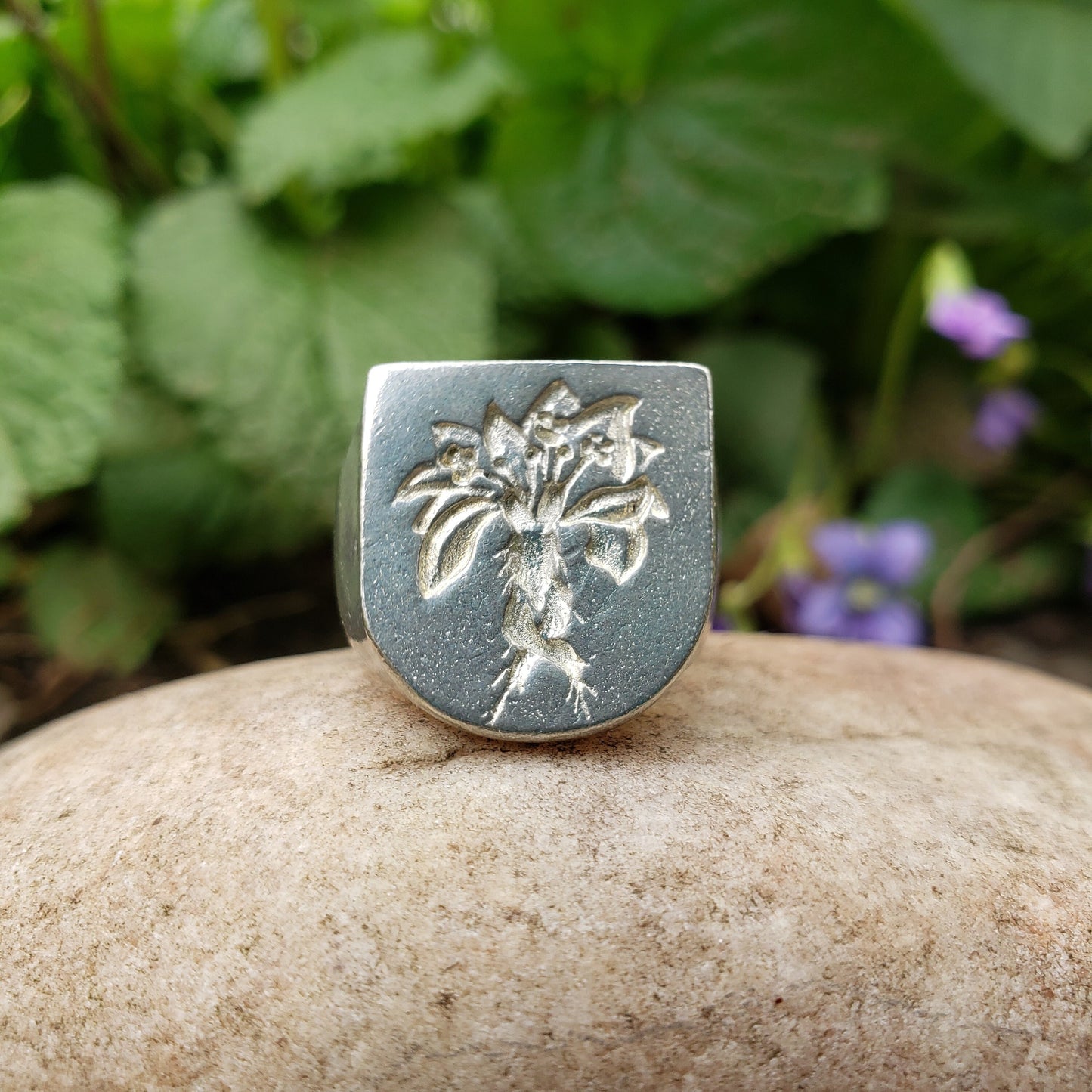 Mandrake wax seal signet ring