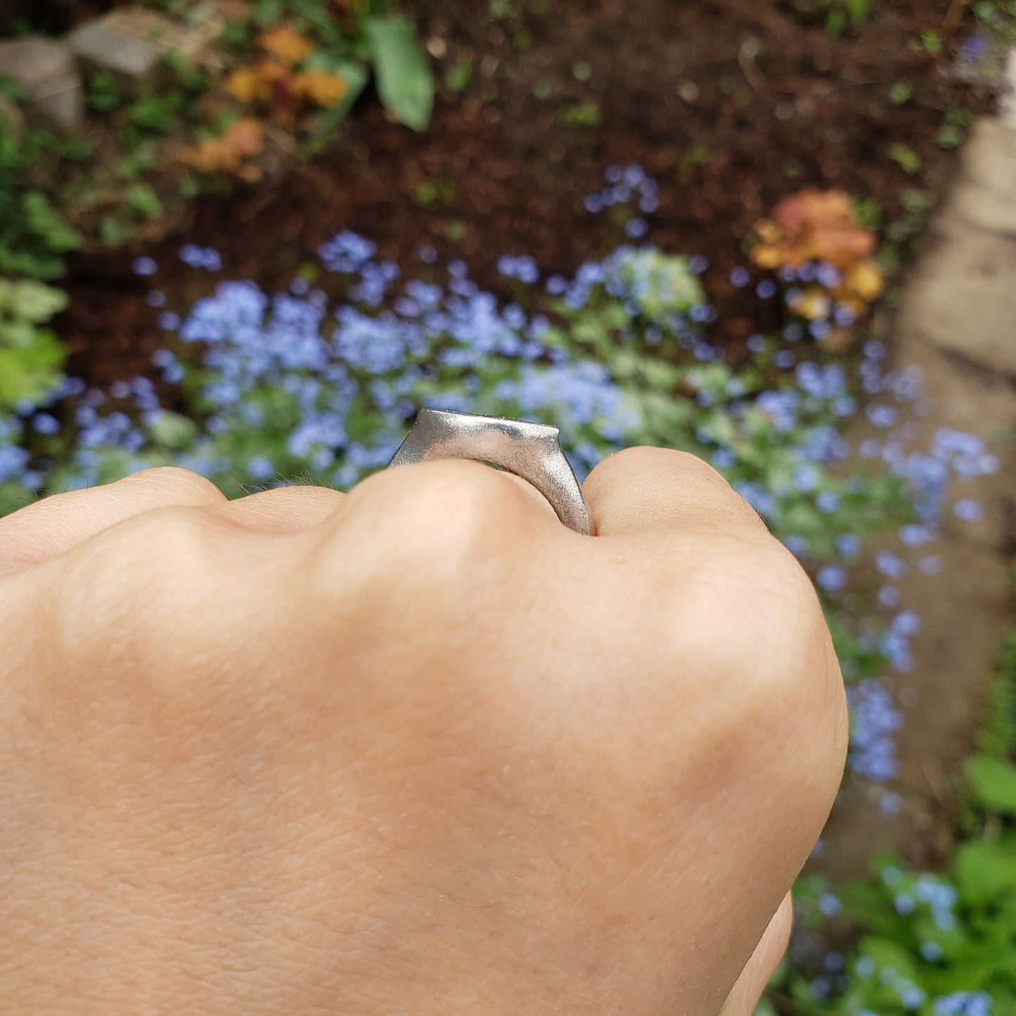 bamboo wax seal signet ring