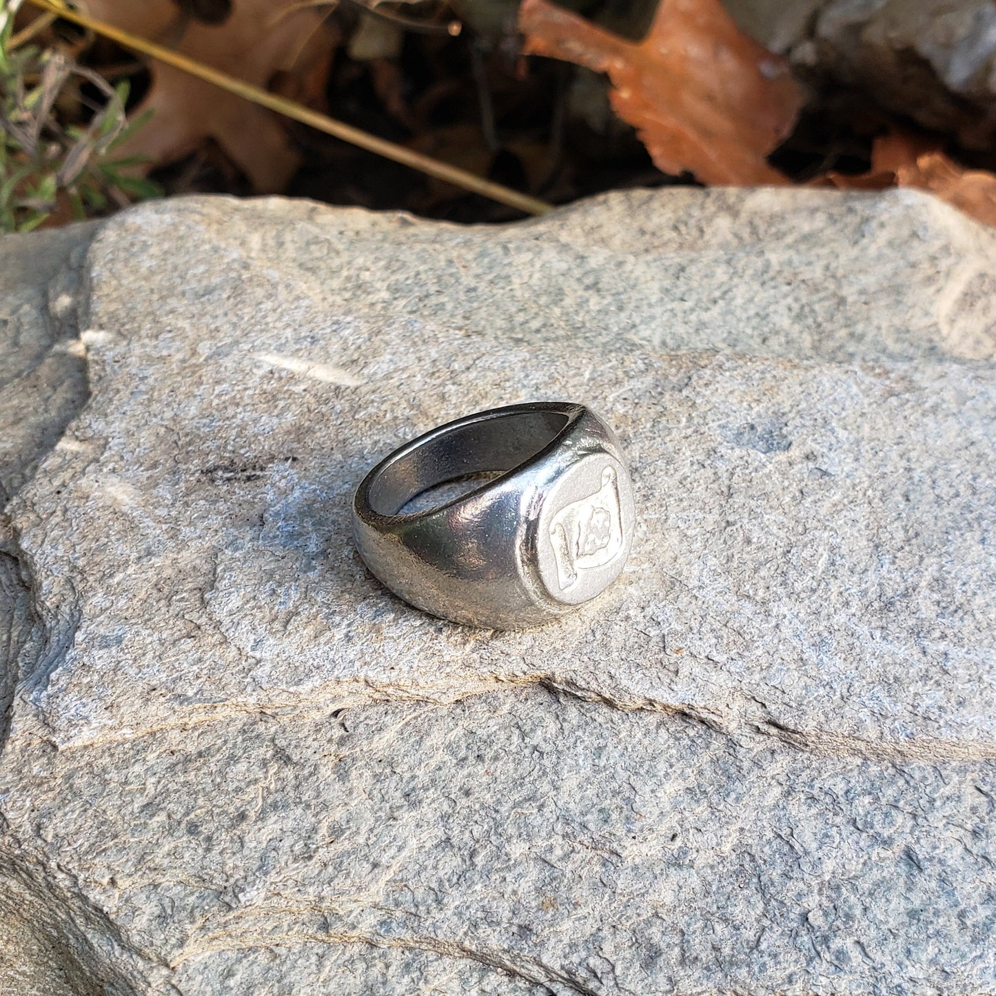 Treasure map wax seal signet ring