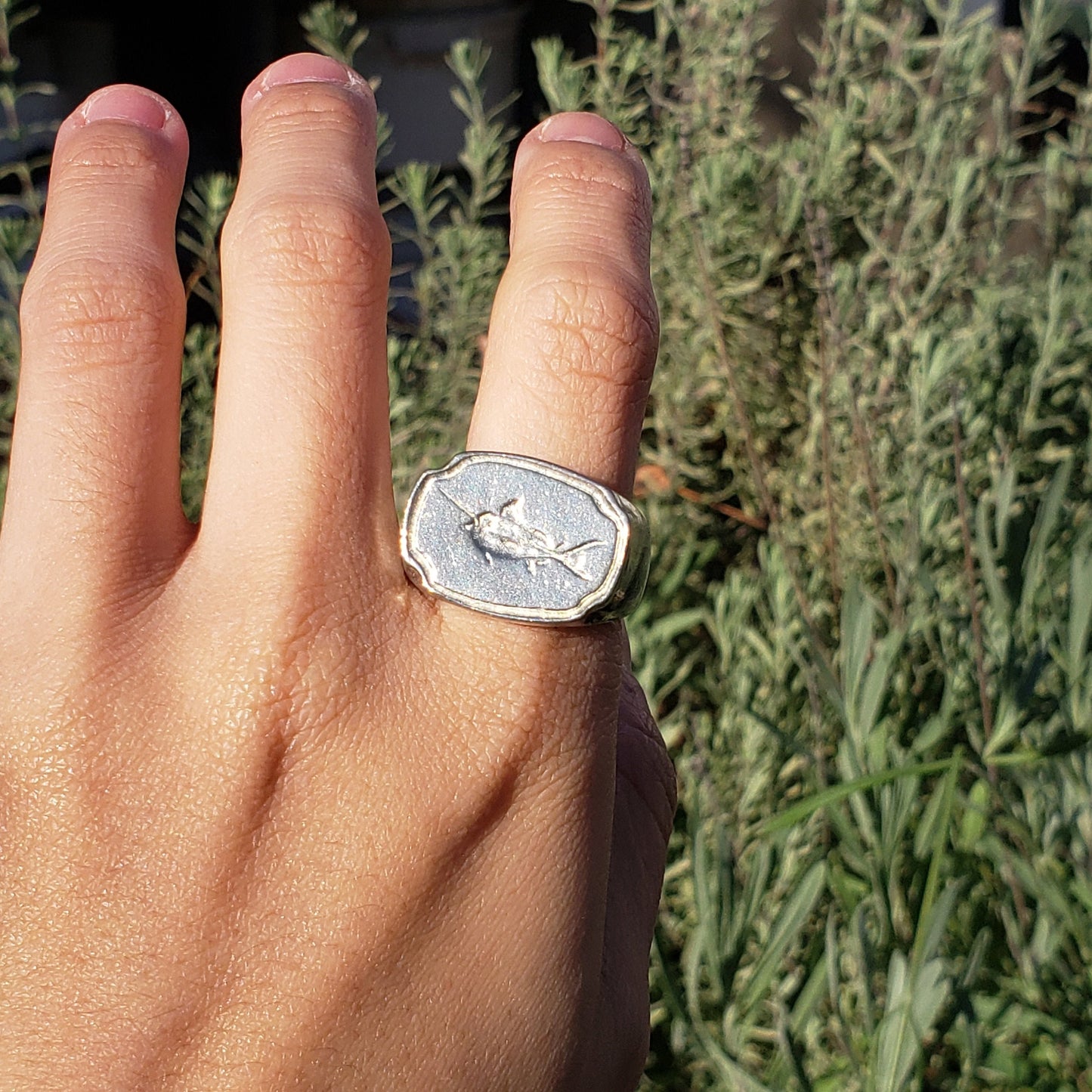 Marlin wax seal signet ring