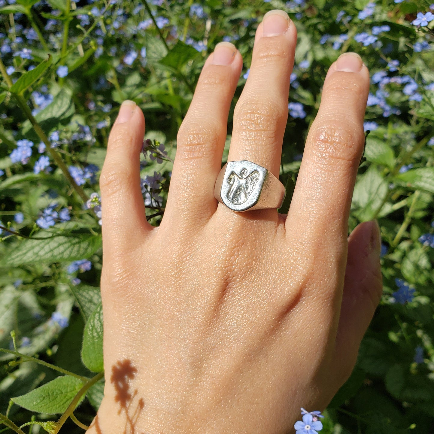 ghost wax seal signet ring