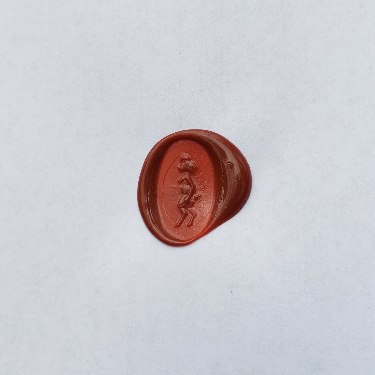 Lady satyr wax seal signet ring