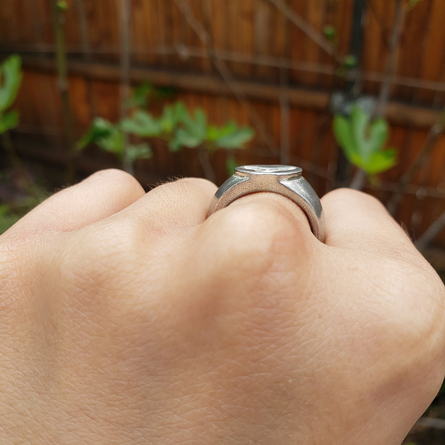 Crystalomancy wax seal signet ring